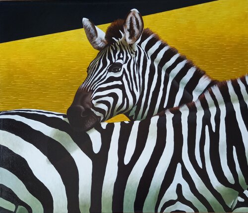 In-ze-bra-te par Distante Vito, Peinture en vente sur Singulart
