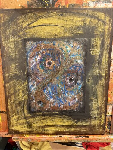 The witness inside the wall di dean tebo jr, Pittura in vendita su Singulart