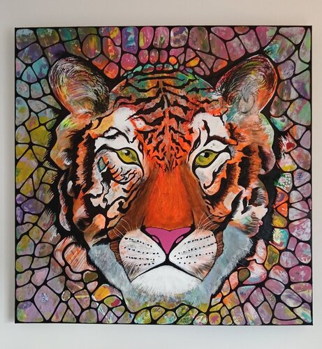 Courage by Yomi Gbamis, Painting for Sale on Singulart
