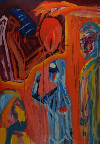 Verborgene Taten by Jelle Hofs, Painting for Sale on Singulart