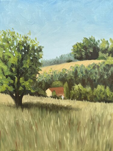 The meadow in May par Karen Town, Peinture en vente sur Singulart