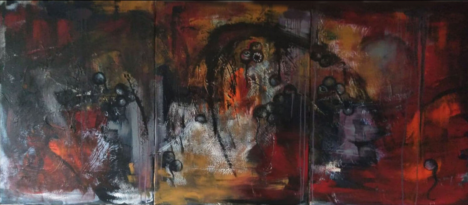 The Play of Melancholy and Darkness Danijela Jovic Dipinto originale in vendita