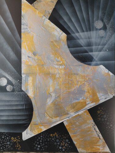 Echoes in Black and Gold de Richard Cooper, Pintura a la venta en Singulart
