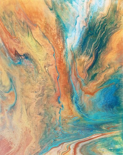 Entre terre et mer N2 by Rachel Corvaisier, Painting for Sale on Singulart