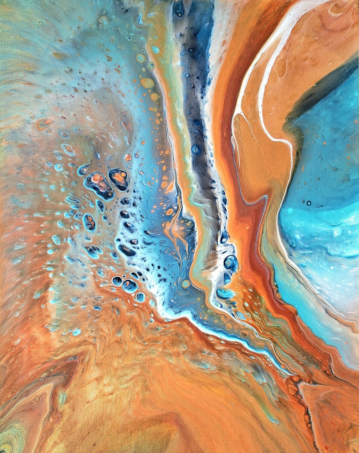 Entre Terre et Mer n1 Rachel Corvaisier Original painting for sale