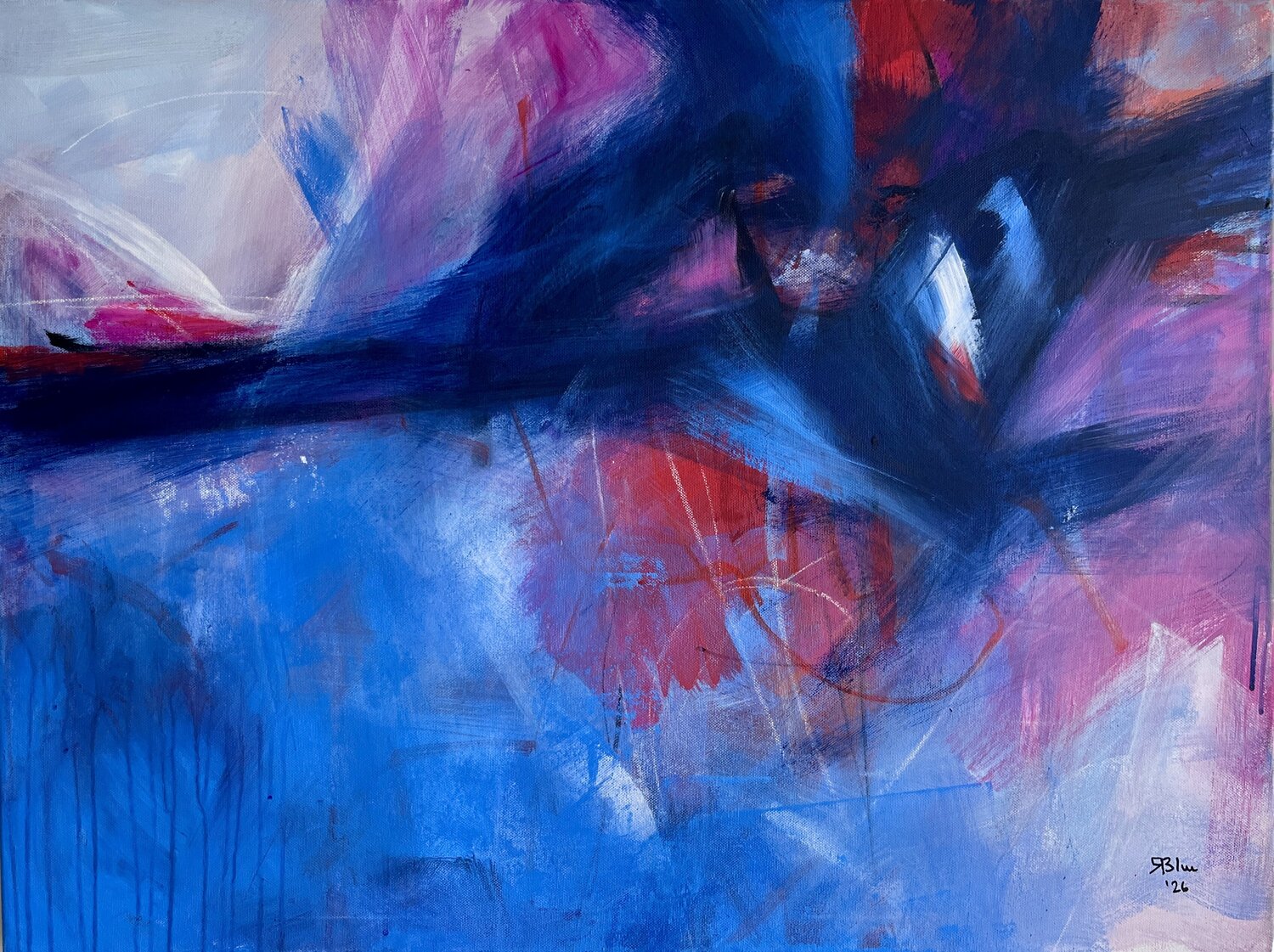 Still becoming Ralyn Blue Original painting for sale