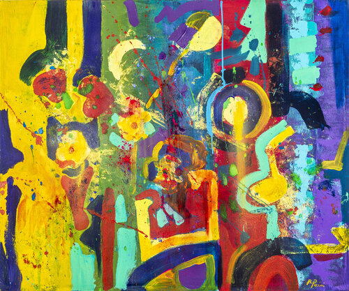 Musica ,il colore ha un suono voilà melodia dei sensi. by Bice Perrini, Painting for Sale on Singulart