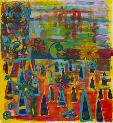 Spiaggia San Francesco con occhi filtrati di sale e colori. by Bice Perrini, Painting for Sale on Singulart