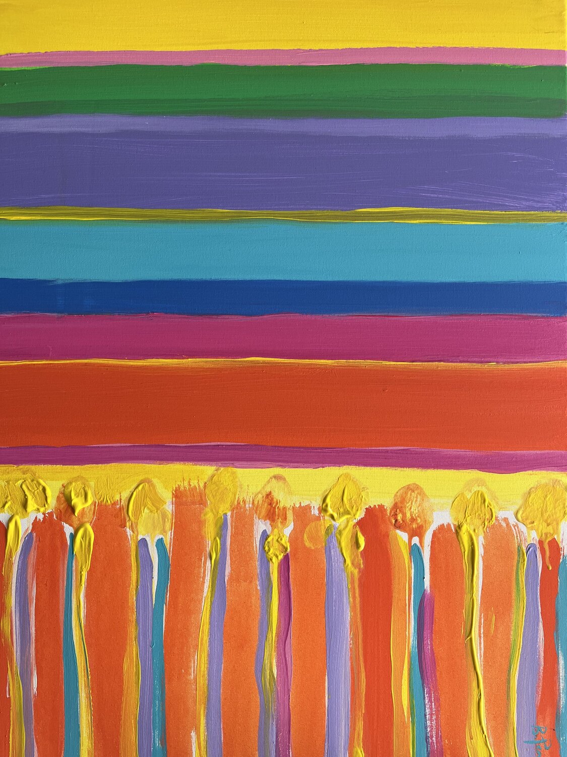 Arcobaleno fiorito Bice Perrini Peinture originale à vendre