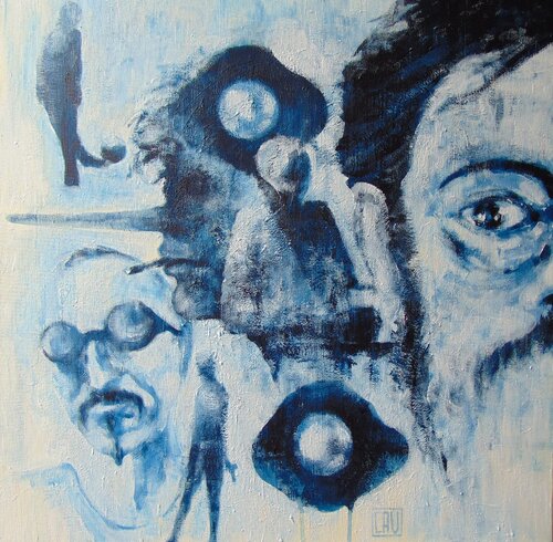 dimensione blu by Cavalieri Marco, Painting for Sale on Singulart