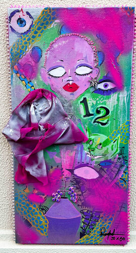 "SATURN SISTER #2" par Raghad Elwali, Peinture en vente sur Singulart