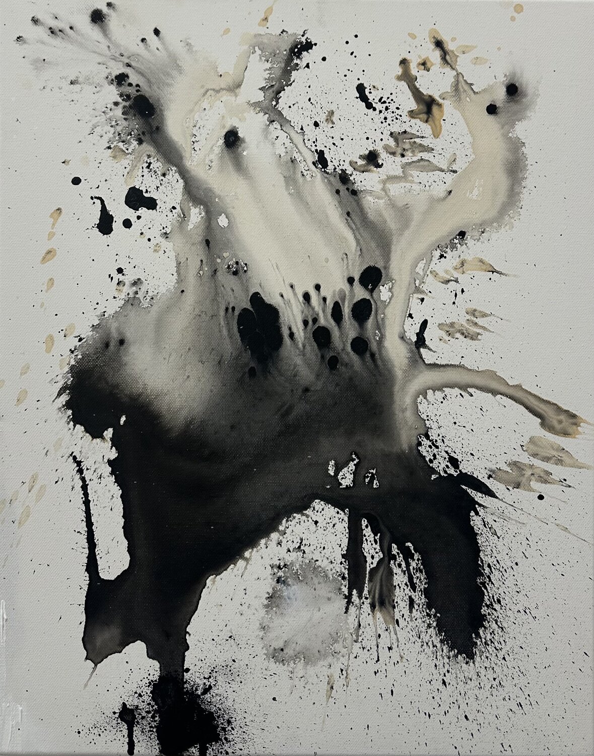 Black & White V Lorena Lavascsk Original painting for sale