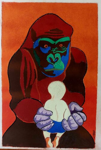 King Kong by Christine Thomas, Drawing for Sale on Singulart