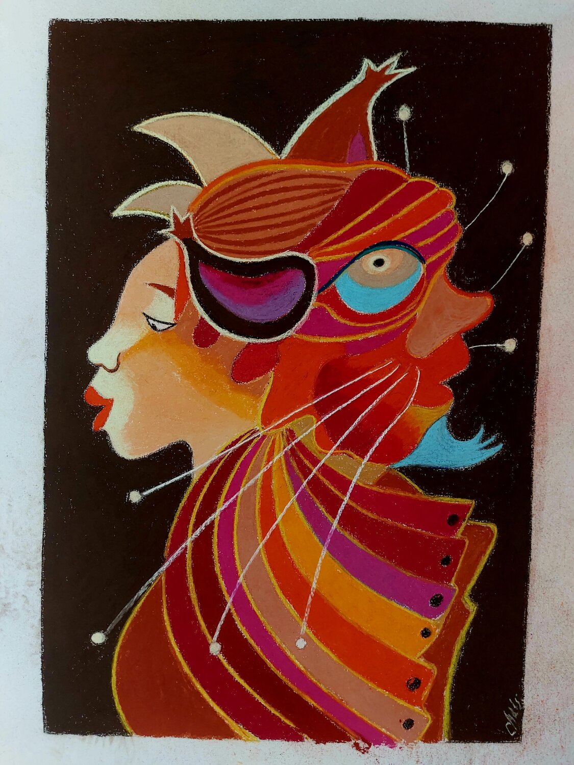 La Belle et la Bête Christine Thomas Work on Paper for sale