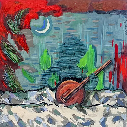 The sound of a guitar by Carmo Romão, 絵画 for Sale on Singulart