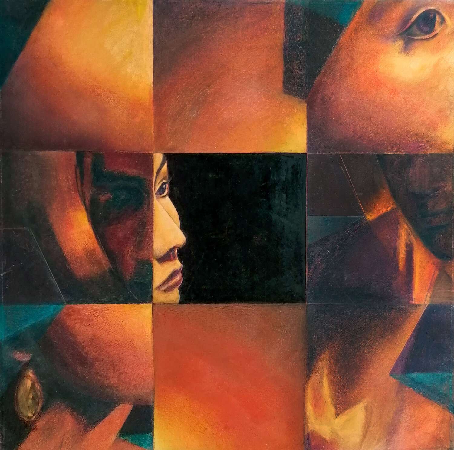 Mrs. Li's Walls #3 Carmo Romão Original painting for sale