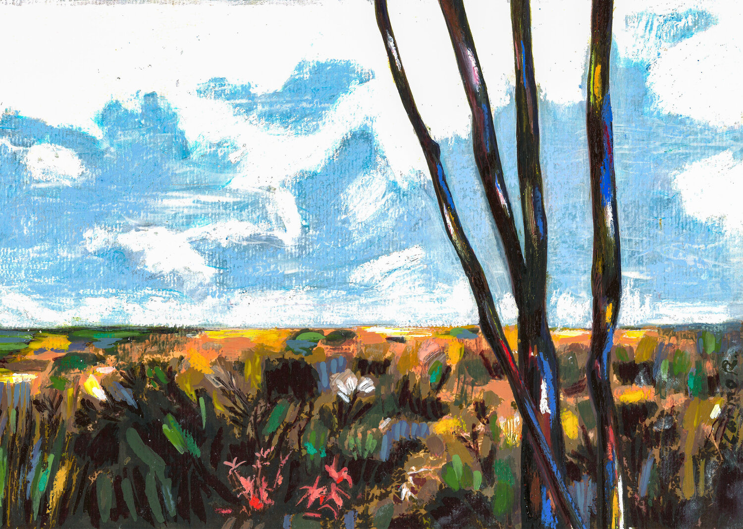 landscape #1 Carmo Romão Origineel schilderij te koop