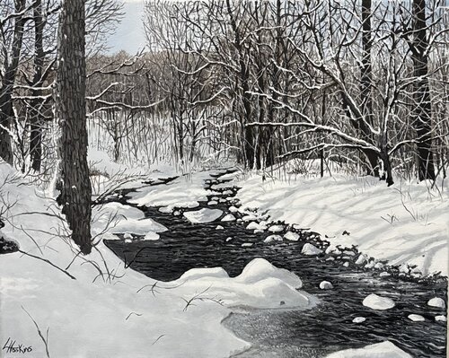 Winter wish by Larry Hoskins, Painting for Sale on Singulart