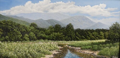 Blue Ridge di Larry Hoskins, Pittura in vendita su Singulart