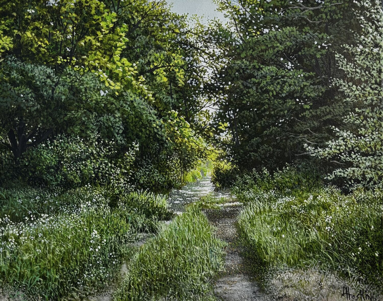 Secret Place Larry Hoskins Originalgemälde zu verkaufen