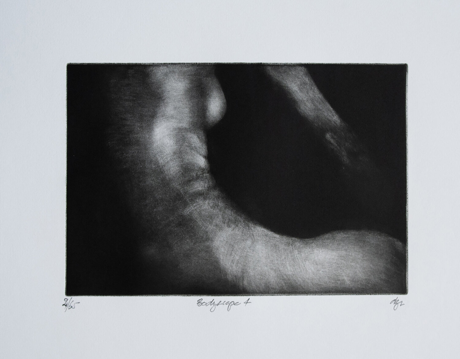 Bodyscape 4 Dominique Zeltzer Russell Print for sale