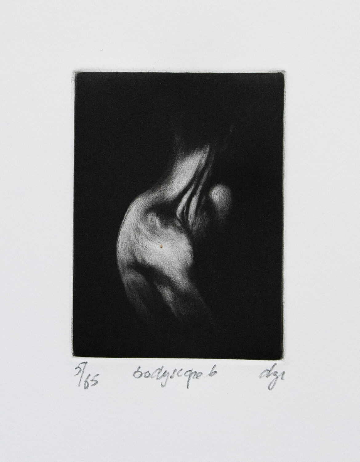Bodyscape 6 Dominique Zeltzer Russell Print for sale