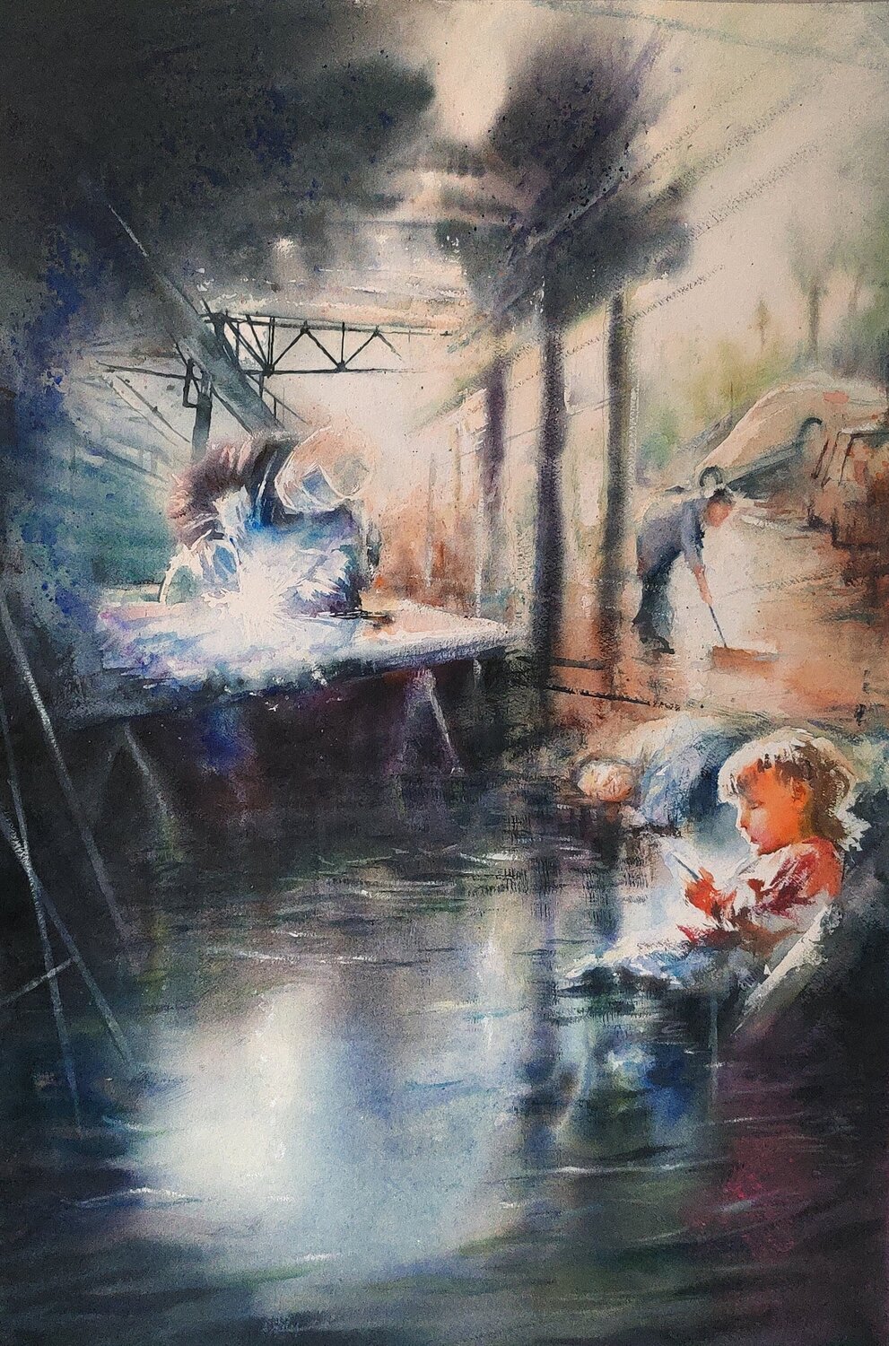 How It Ends Alfonso Martín Original painting for sale