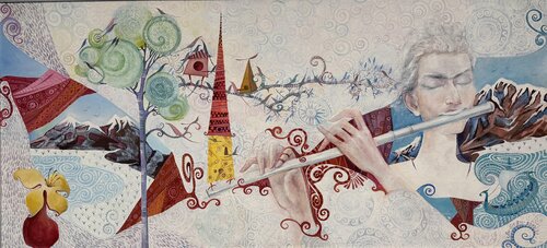 Improvisation: The Melody of the Soul par Li-Safi Mariya, Peinture en vente sur Singulart
