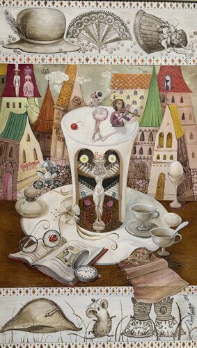 It’s All in the Hat: The Secret Theater of Dreams von Li-Safi Mariya, Malerei kaufen auf Singulart