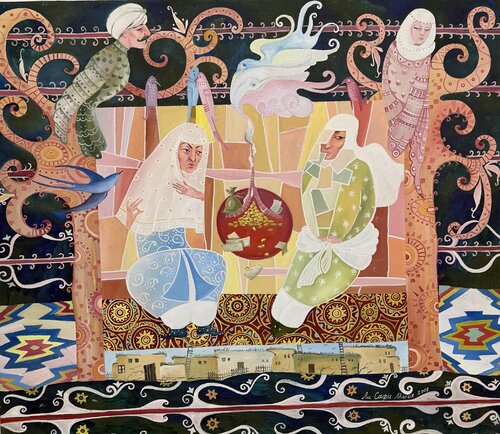 My Fairytale City I: The Arabesque 2 by Li-Safi Mariya, Painting for Sale on Singulart