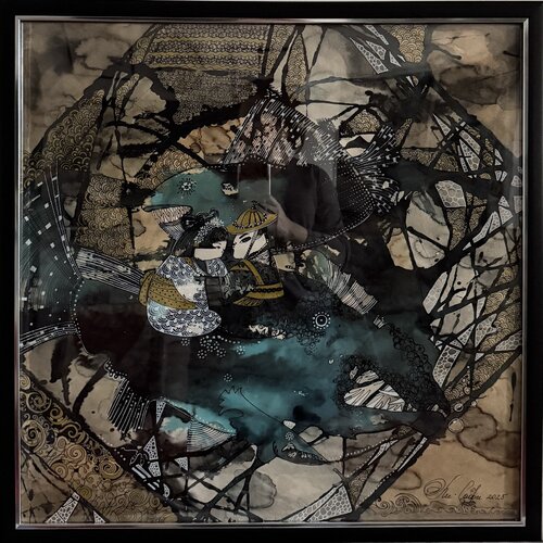 In the depths of all earthly seas, I searched for a pearl for you by Li-Safi Mariya, Painting for Sale on Singulart