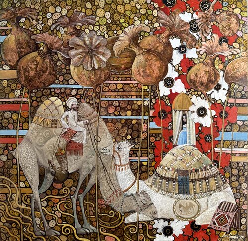 Red Poppies by Li-Safi Mariya, Painting for Sale on Singulart