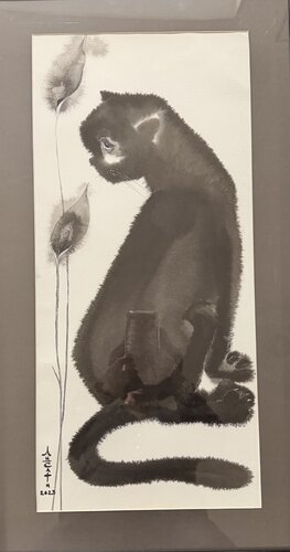 The cat - 2 by Li-Safi Mariya, Painting for Sale on Singulart