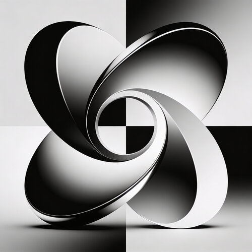 Monochrome Vortex by Dirk Knaack, 版画 for Sale on Singulart