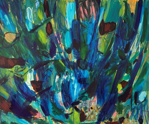 bleu by Ursula Dekassian, Painting for Sale on Singulart