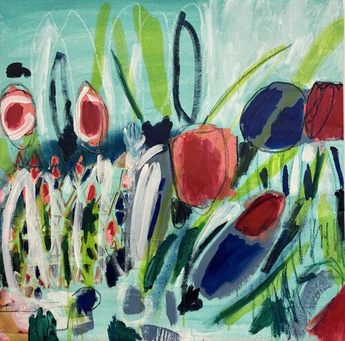 In the garden de Ursula Dekassian, Pintura a la venta en Singulart