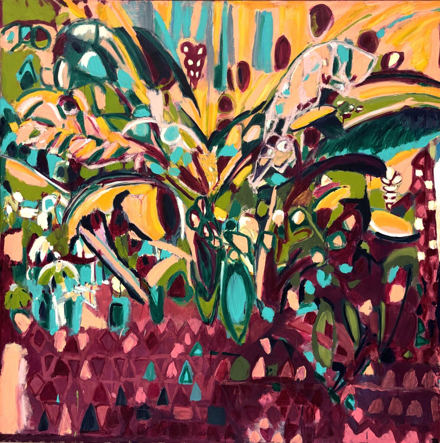 "Explosion" Ursula Dekassian オリジナル絵画 販売中