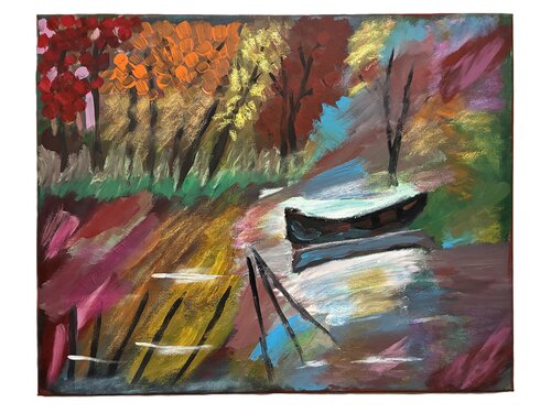 Whispers Through the Woods by Moushumi Israr, 絵画 for Sale on Singulart