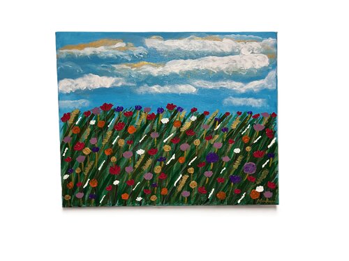 Where Wildflowers Dance by Moushumi Israr, 絵画 for Sale on Singulart
