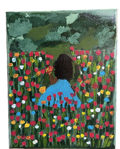 Lost in a Garden of Gratitude by Moushumi Israr, 絵画 for Sale on Singulart