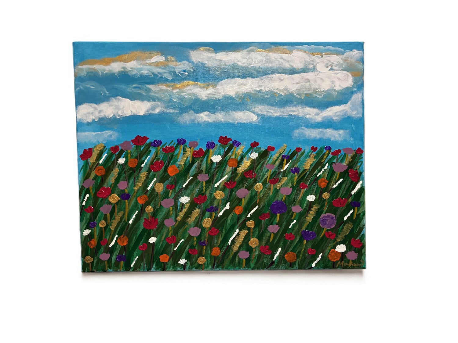 Where Wildflowers Dance Moushumi Israr Original painting for sale