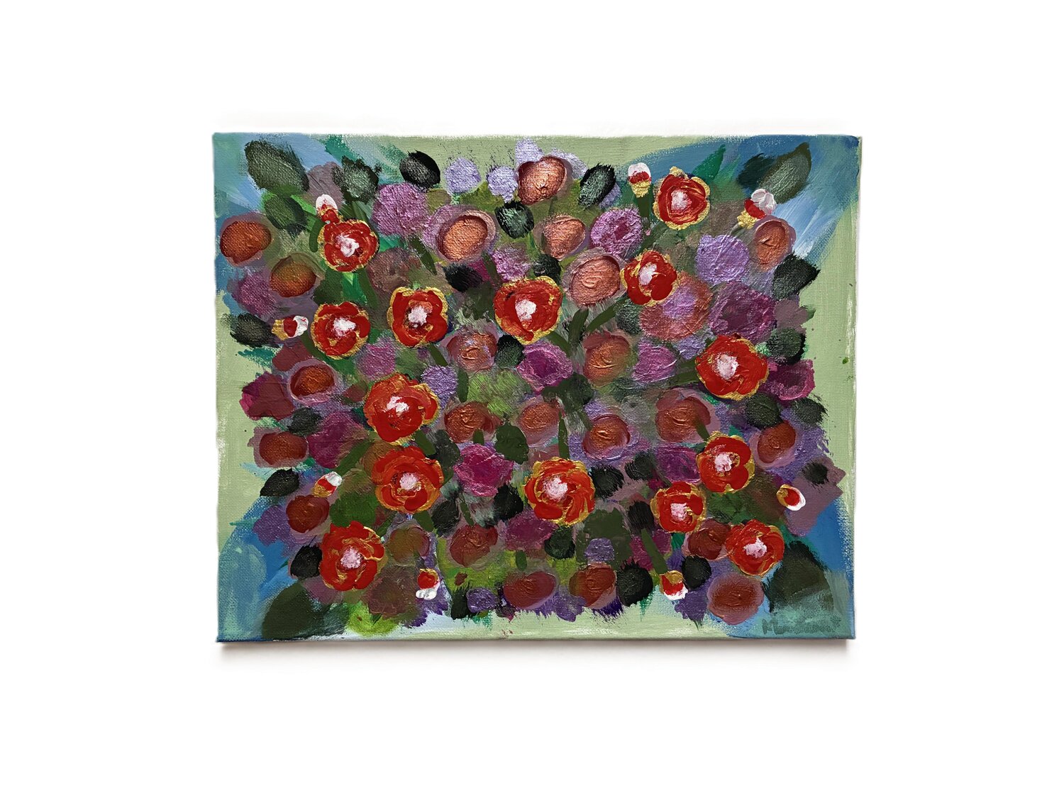 Garden of Gratitude Moushumi Israr Originalgemälde zu verkaufen