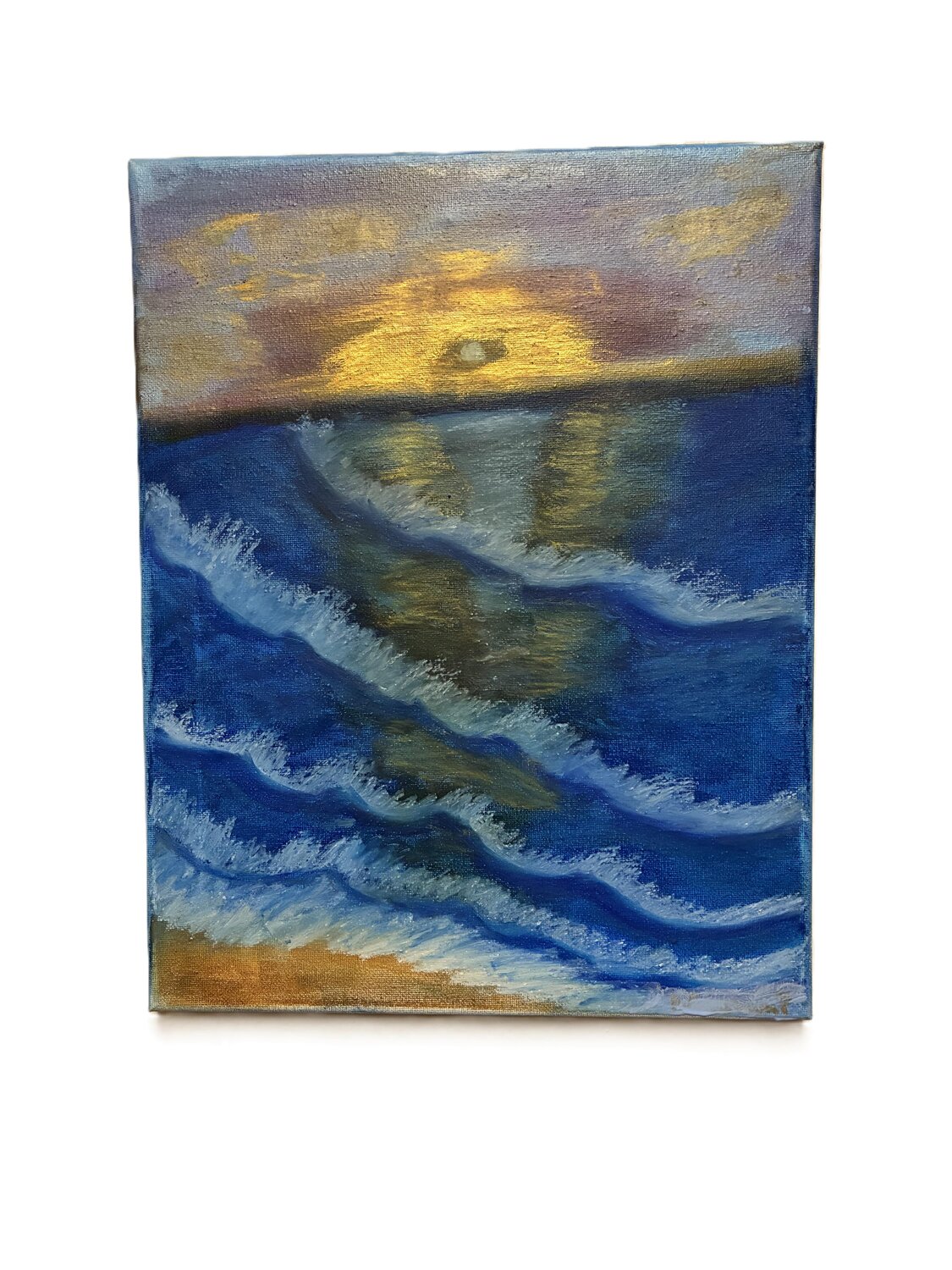 Golden Reflections Moushumi Israr Original painting for sale