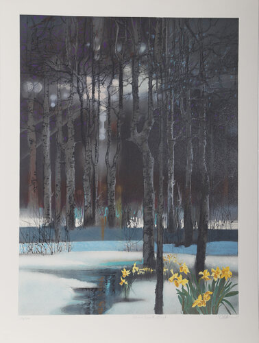 Early Spring Forest (Chris Evert-Lloyd) by Robert Peak, 版画 for Sale on Singulart