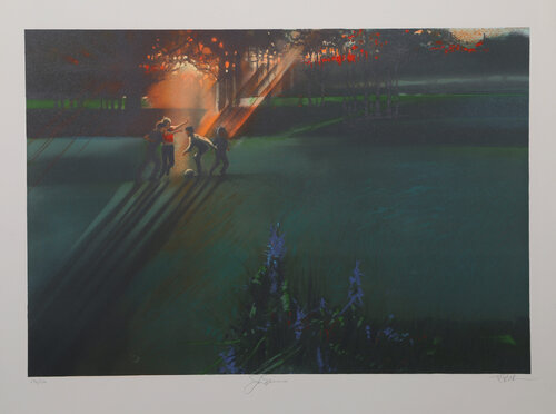 Children Playing (Jack Nicklaus) by Robert Peak, Print for Sale on Singulart
