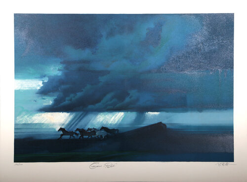 Horses Gallop (Pele) by Robert Peak, 版画 for Sale on Singulart