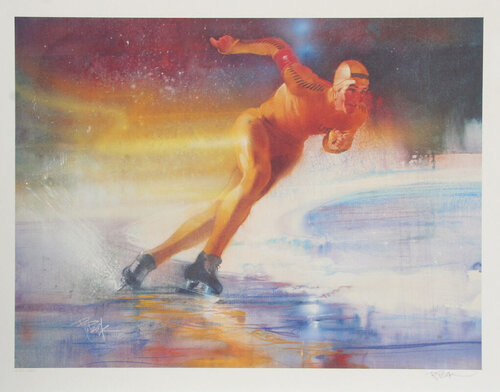 Speed Skating by Robert Peak, Print for Sale on Singulart