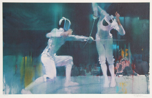 Fencing by Robert Peak, Print for Sale on Singulart