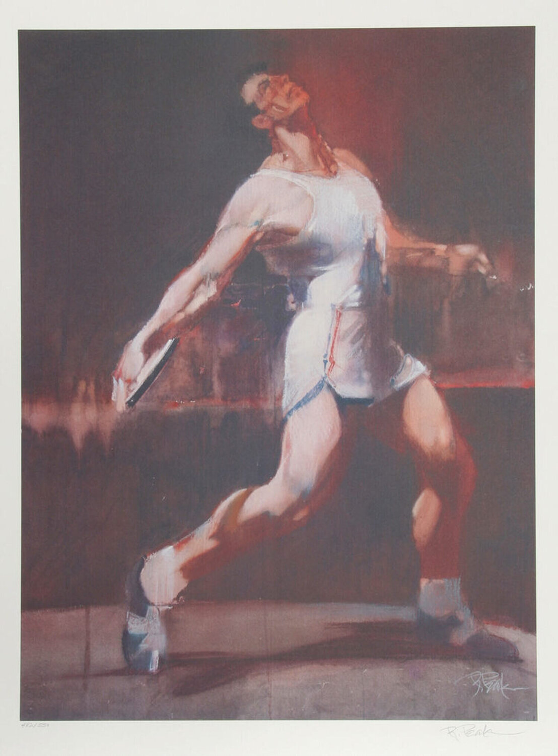 Discus Thrower from the Visions of Gold Olympic Portfolio Robert Peak Druck zu verkaufen