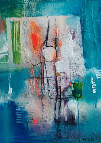 The Blue Lagune de Avdia Van Art, Pintura a la venta en Singulart